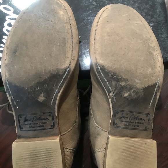 Sam Edelman combat  Leather Boots Size 6 - Picture 5 of 8